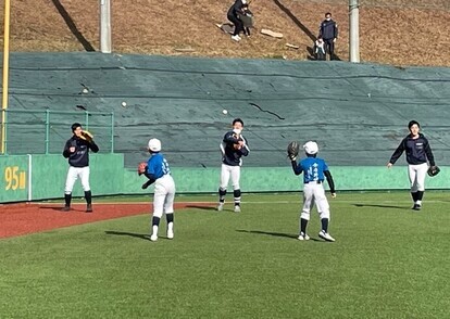 関西大学　クラブ体験　野球　練習風景