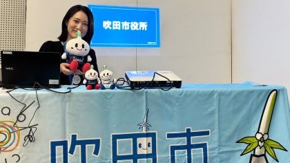 写真:説明者の様子