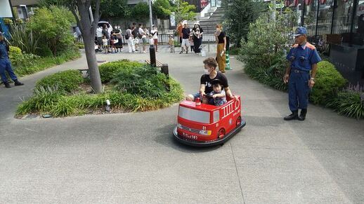 ミニ消防車の運転の様子2