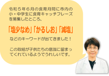 画像：食育キャッチフレーズ