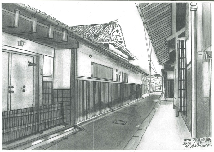 絵：レトロな街並み②