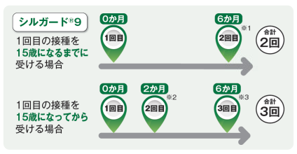 厚生労働省 HPVワクチン接種の対象年齢のお子様及びその保護者向けリーフレットより