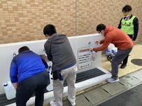 常設型応急給水栓からの応急給水