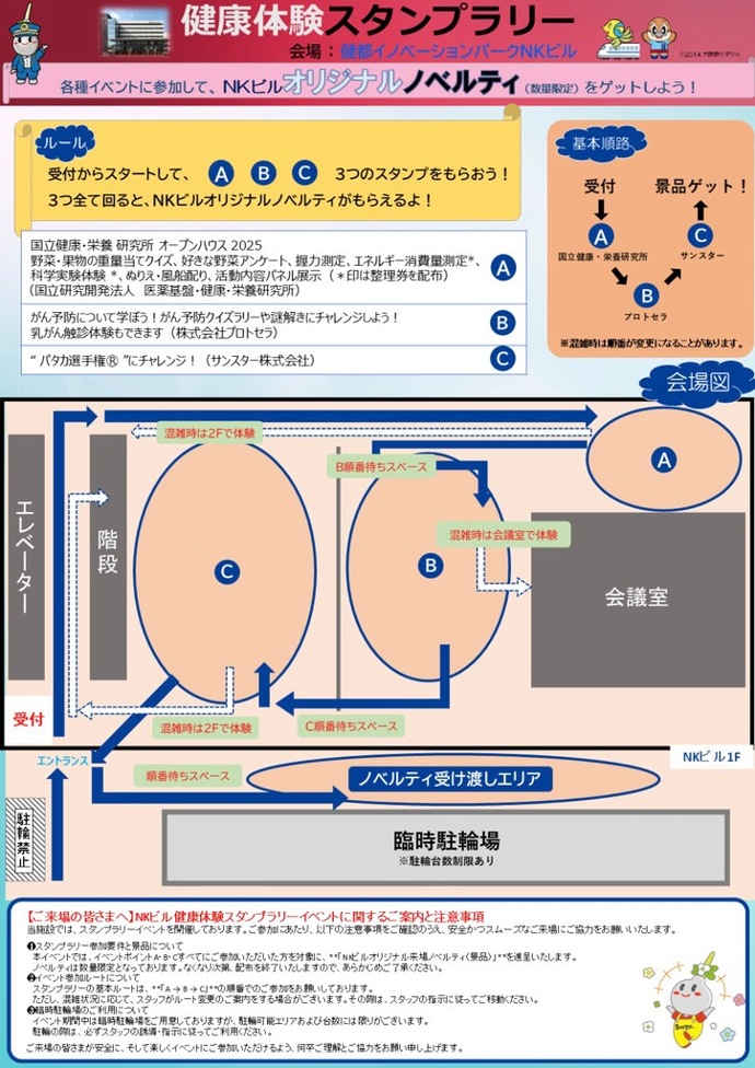 チラシ：健康体験スタンプラリー