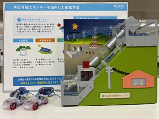 講座で作成する電気で走る車の写真