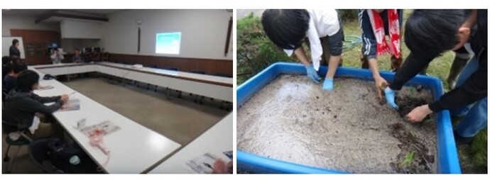 教育支援教室体験活動（吹田くわい）の様子