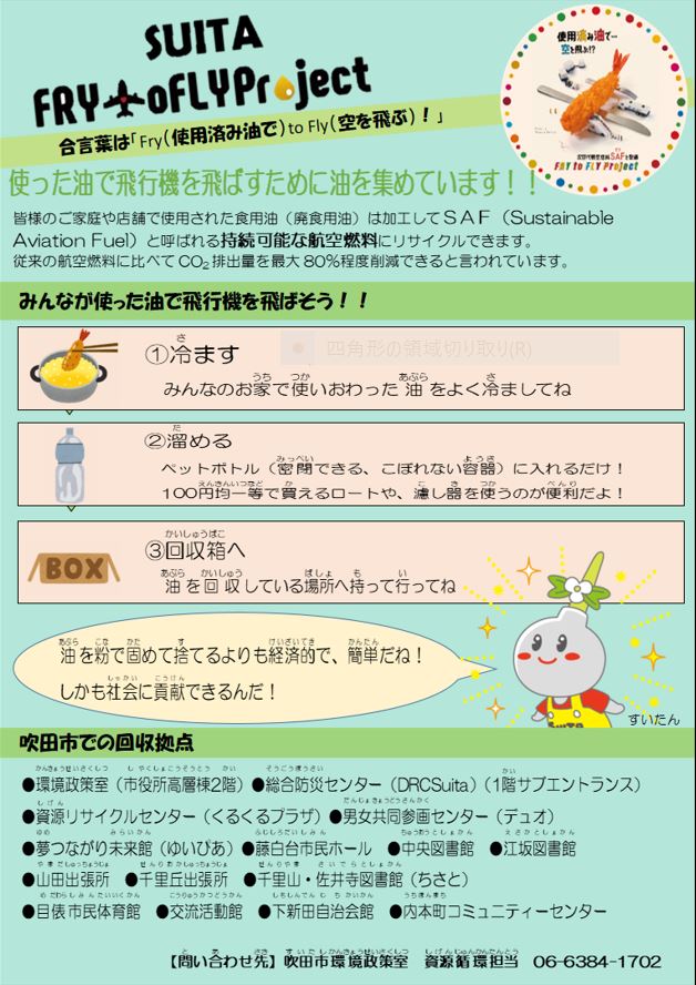 Fry to Fly Projectの啓発チラシ