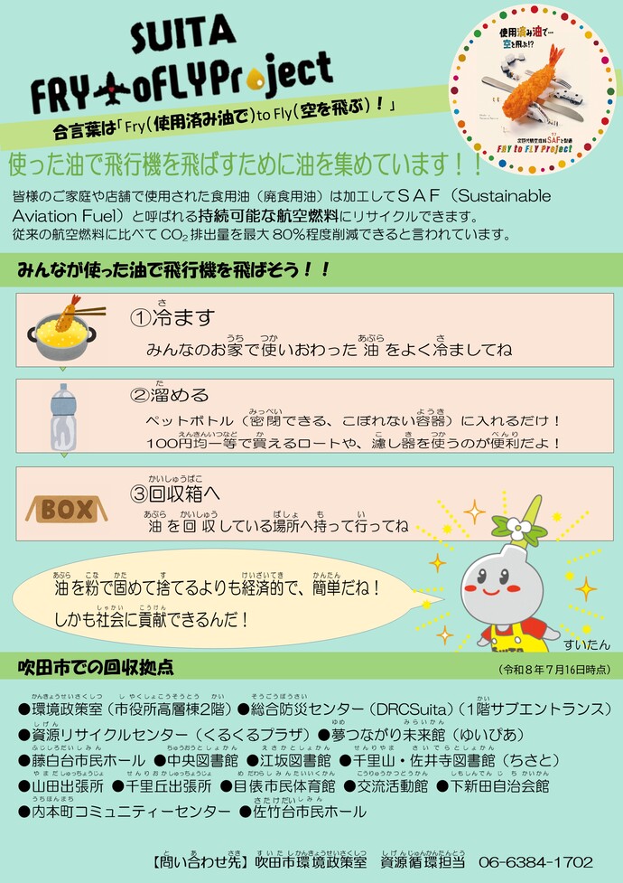 Fry to Fly Projectの啓発チラシ