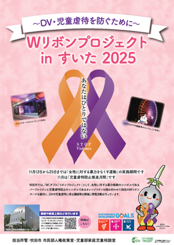 Wリボンプロジェクトの啓発ポスター