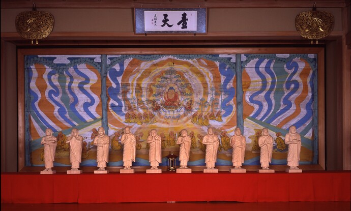 西村公朝 十大弟子像