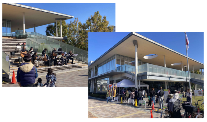 当日の様子(健都レールサイド公園・ライブラリー)