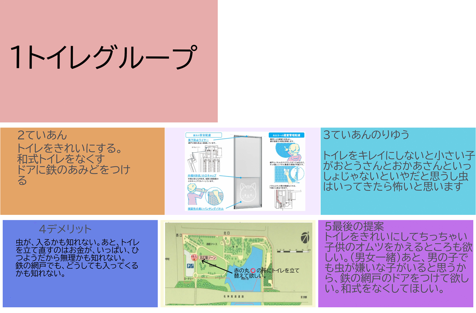 トイレについての意見です。