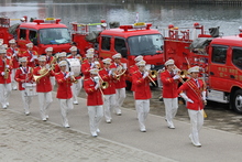 消防音楽隊の様子