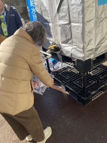 災害時給水所開設訓練（高野台小学校）