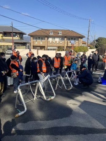 災害時給水拠点開設訓練（津雲配水場）