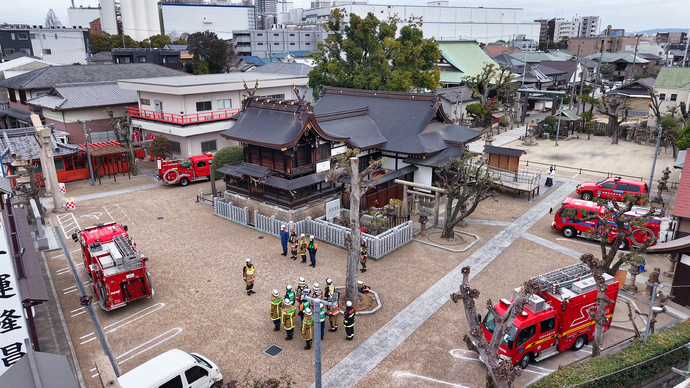 訓練開始時の様子