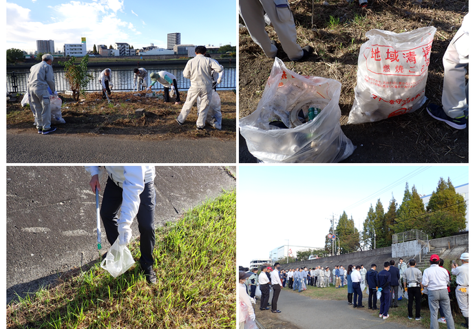 清掃の様子の写真