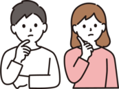 イラスト:悩んでいる人