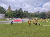 吹田市地域防災訓練の画像です。