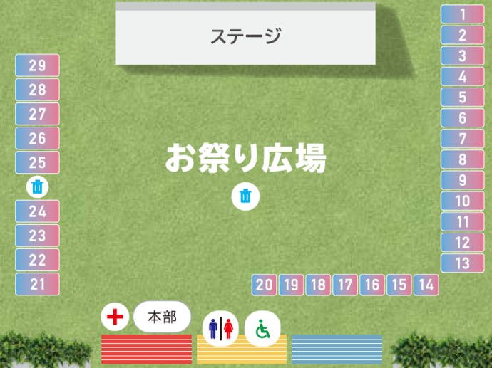 お祭り広場図面
